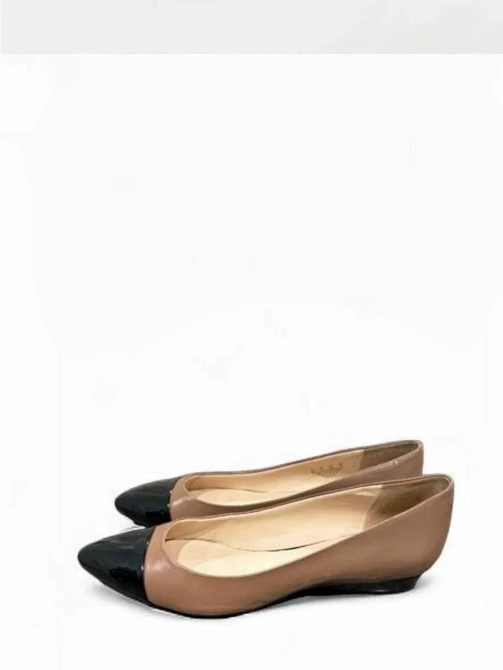 Franco Sarto Harold leather Pointed Toe flats ballet loafers Shoes Tan & Black